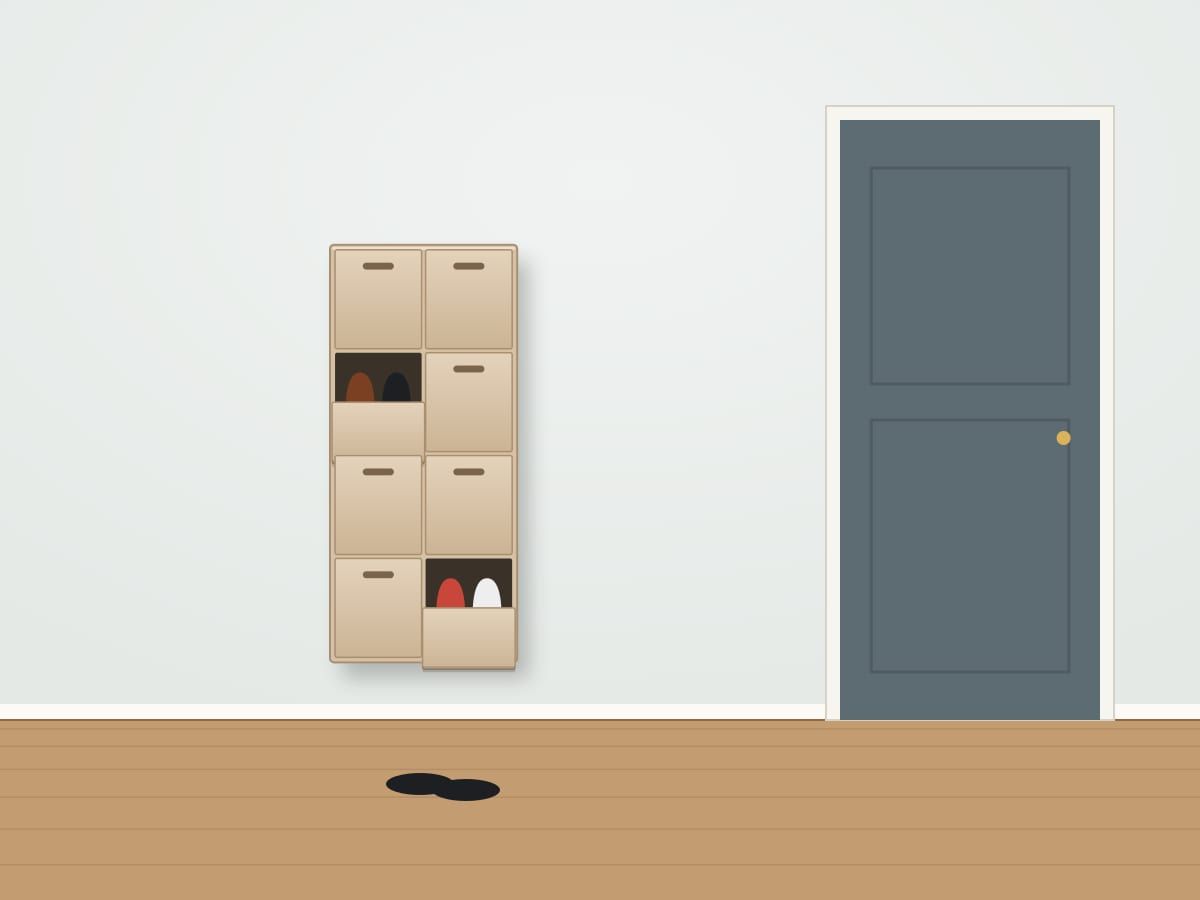 Illustration: Family home · Double decker, 4 step